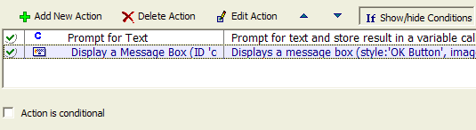 Conditional Action 2